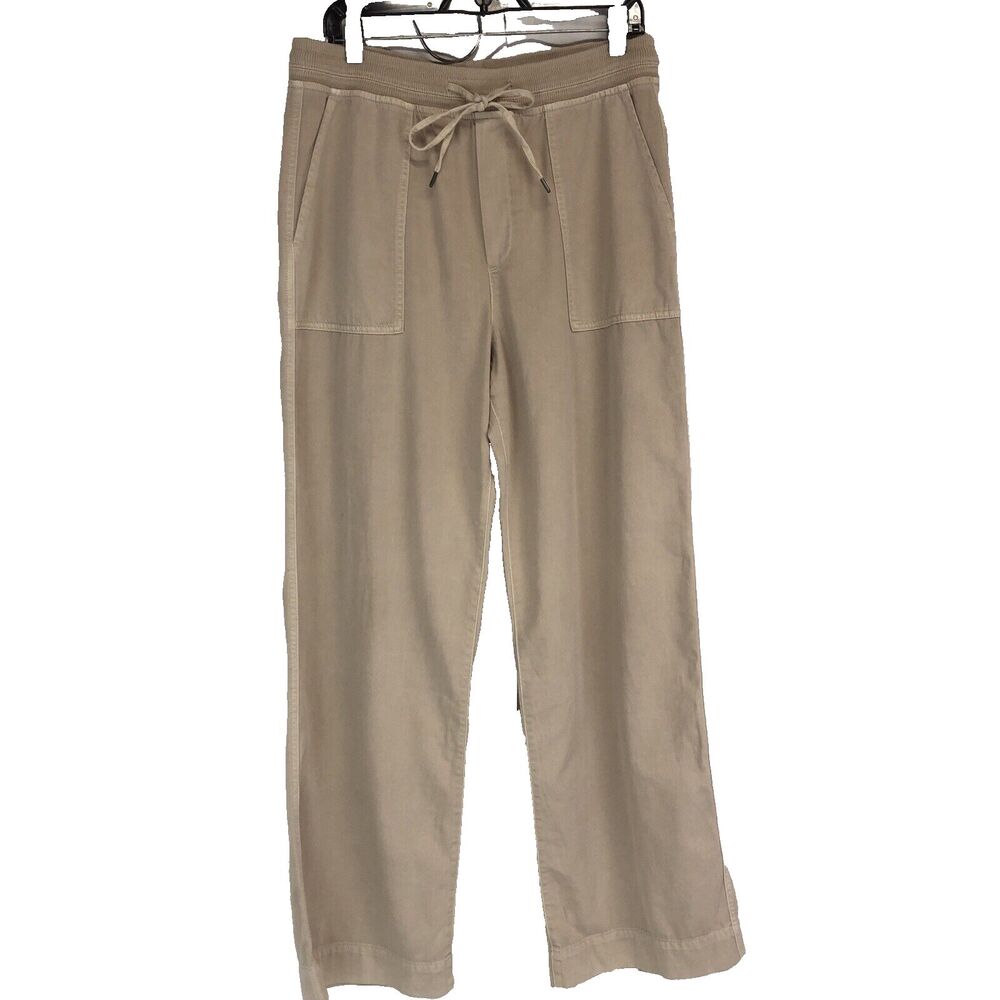 Gap Khakis Womens M Joggers Rib Combo Pull On Pants Relaxed Baggy Slick Rock